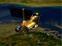 UARS spacecraft image being swapped by instruments image