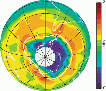 Ozone Map-Oct 1997