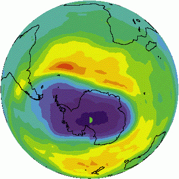 Ozone Column Image - 1991